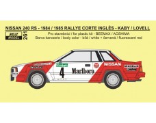 Decal – Nissan 240 RS - Rallye El Corte Inglés 1984/1985